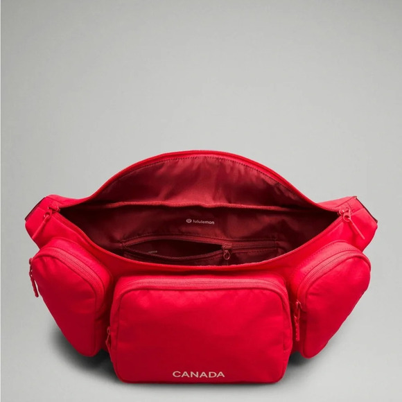 🆕🇨🇦 Lululemon Team Canada Olympic Utility Crossbody Bag 6.5L - Spicy Red - Picture 3 of 11